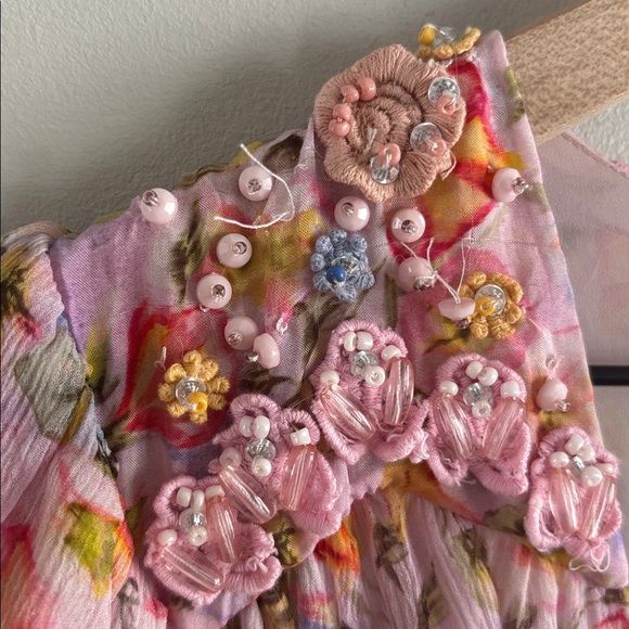 LoveShackFancy • Marisela floral beaded mini dress - Picture 12 of 12